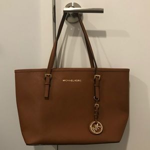 Michael Kors small leather tote bag